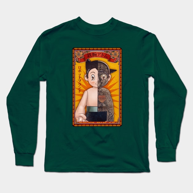 Mighty Atom Brand Matches Long Sleeve T-Shirt by ChetArt